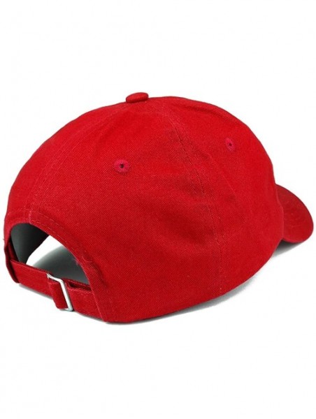 Baseball Caps Not My President Embroidered Soft Low Profile Adjustable Cotton Cap - Red - CP12NSL8QHH $18.85