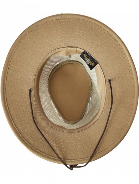 Sun Hats Aussie Breezer 5310 Cotton Mesh Hat - Khaki - CK112VGHHNB $48.98