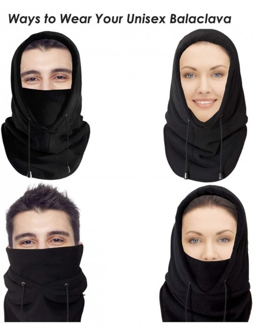 Balaclavas Fleece Balaclava Windproof Ski Mask - Blue - C118I3RHXGL $18.68