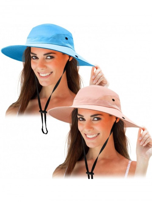 Sun Hats Women Protection Ponytail Fishing - CX196Z35L49 $25.11