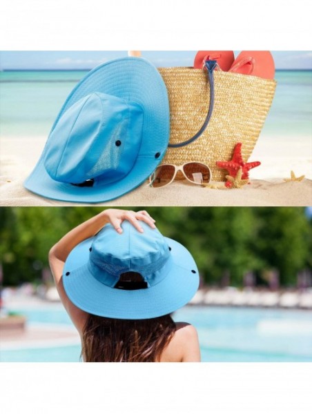 Sun Hats Women Protection Ponytail Fishing - CX196Z35L49 $25.11