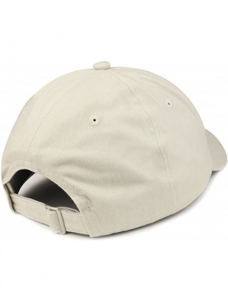 Baseball Caps Air Defense Logo Embroidered Low Profile Brushed Cotton Cap - Stone - CC188T8S0DZ $25.29