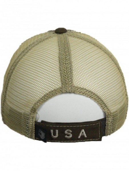 Baseball Caps US Flag Baseball Cap USA Mesh Trucker Fashion Hipster Golf Hiking Camping Hat - Brown - C818U4R09HG $20.95