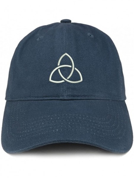 Baseball Caps Holy Trinity Embroidered Brushed Cotton Dad Hat Ball Cap - Navy - CT180D8OCMR $20.57