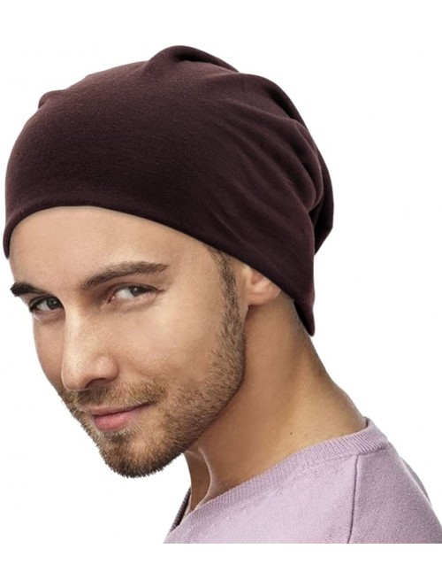 Skullies & Beanies Men Women Beanie Hat Skullcap Tuque Plain Color FFH393s02 - Dark Brown - CB187HTIIA4 $14.90