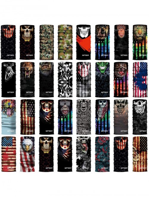 Balaclavas Personalized Face Cover Bandana Men-Balaclava Headwear Headband Neck Gaiter Scarf - Color 7 - CK198MW8H9G $18.77