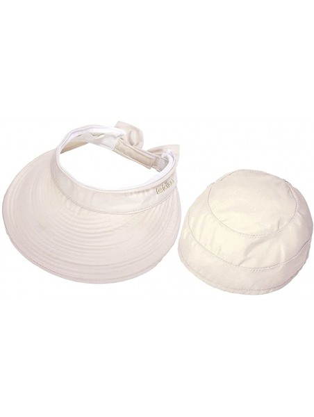 Bucket Hats Visor Hats Wide Brim Cap UV Protection Summer Sun Baseball Beach Hat - Beige - CU18CELH0SN $17.16