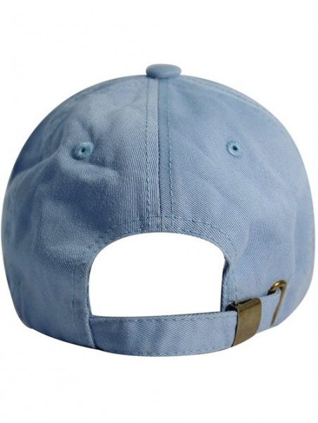 Baseball Caps Latinas Dad Hat Cotton Baseball Cap Polo Style Low Profile - Sky - CM186648ETS $14.80