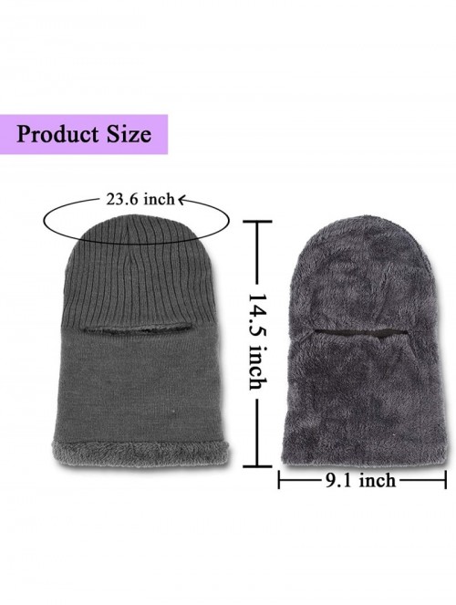 Balaclavas Kint Balaclavas Face Warmer Mask - Thick Double Layer Fleece Lining Windproof Ski Beanie Hat for Mens Womens - CO1...