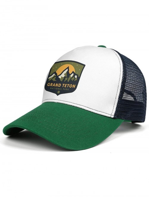 Baseball Caps Grand Teton National Park Mesh Baseball Snapback Cap Novelty Trucker Dad Hat - Grand Teton National-3 - CT18UU5...