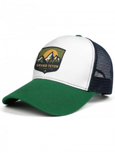 Baseball Caps Grand Teton National Park Mesh Baseball Snapback Cap Novelty Trucker Dad Hat - Grand Teton National-3 - CT18UU5...