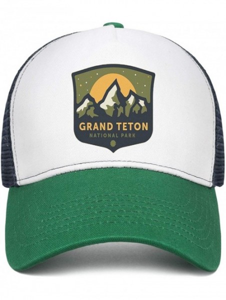 Baseball Caps Grand Teton National Park Mesh Baseball Snapback Cap Novelty Trucker Dad Hat - Grand Teton National-3 - CT18UU5...