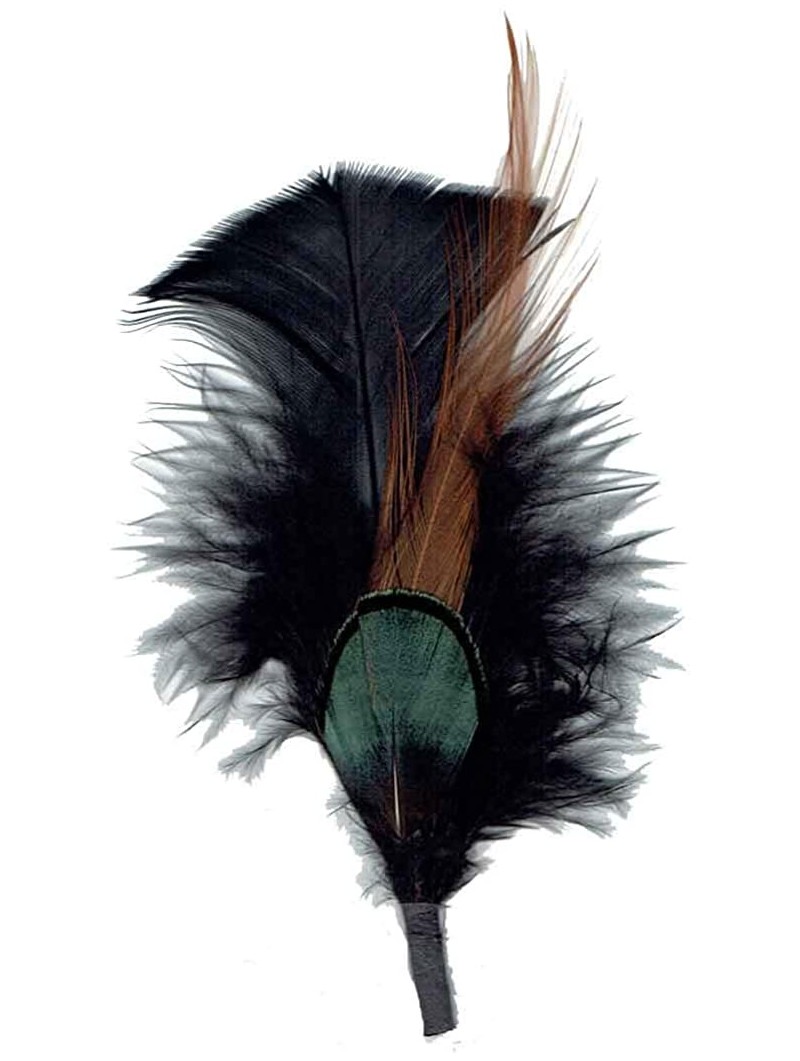 Fedoras Side Feather for Hats & Fedoras - Bl-n5205 - CZ18NYSR5CR $11.64