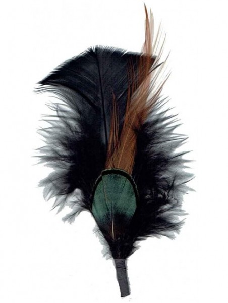 Fedoras Side Feather for Hats & Fedoras - Bl-n5205 - CZ18NYSR5CR $11.64