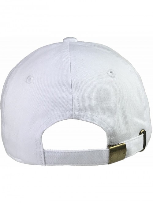 Baseball Caps World's Best Grandpa Baseball Hat - White (World's Best Grandpa Dad Hat) - CC18EOIEZRK $20.43