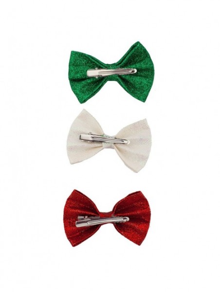 Headbands Glitter Red White Green Multiple Hair Clip Set - Red White Green - CR120QGPGW1 $11.90