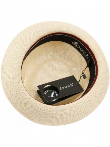 Fedoras Mens Summer Fedora Cuban Style Short Brim Hat - F2806natral - CY18Q78U5EZ $26.87