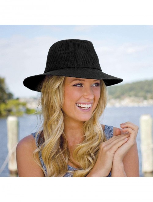 Sun Hats Women's Victoria Fedora Sun Hat - UPF 50+- Adjustable- Packable- Modern Style- Designed in Australia - CK19286MRY5 $...