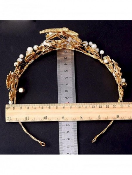 Headbands Mermaid Starfish Headband Hair Band Wedding Bridal Crown Tiara Jewelry(A1715) - CM1886E58LI $55.17