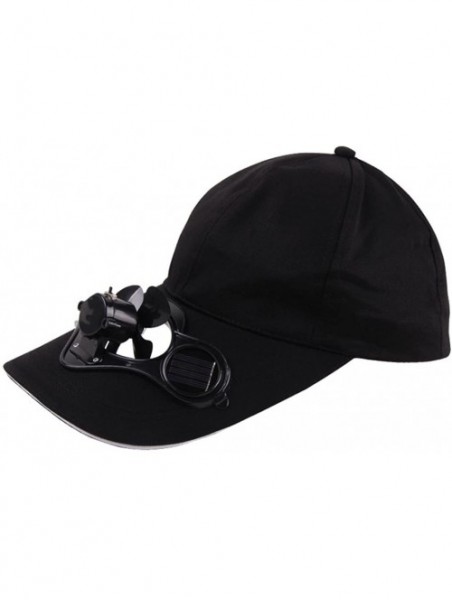 Sun Hats 2018 New Camping Hiking Peaked Cap with Solar Powered Fan Baseball Hat Cooling Fan Cap - B - CL18G7GAHGX $14.27