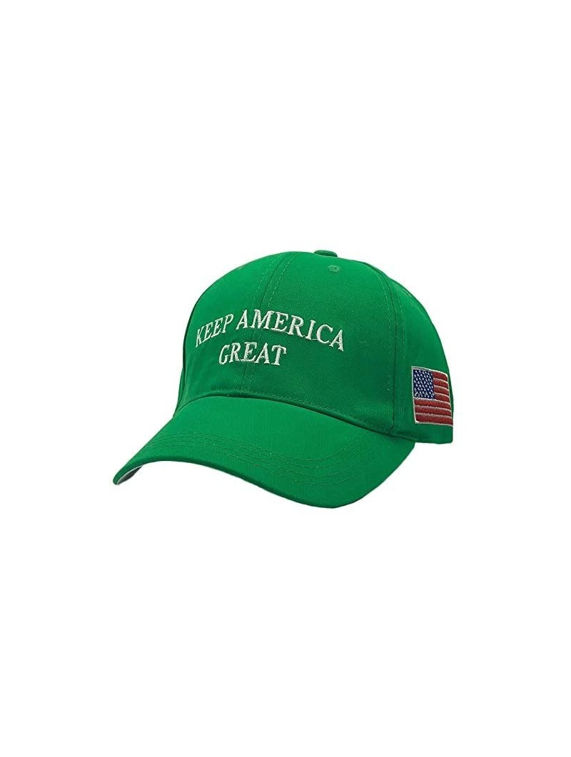 Skullies & Beanies Make America Great Again Donald Trump Cap Hat Unisex Adjustable Hat - 009 Keep-green - CC18NHQ437I $11.16