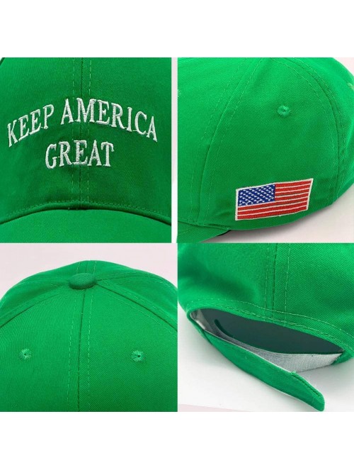 Skullies & Beanies Make America Great Again Donald Trump Cap Hat Unisex Adjustable Hat - 009 Keep-green - CC18NHQ437I $11.16