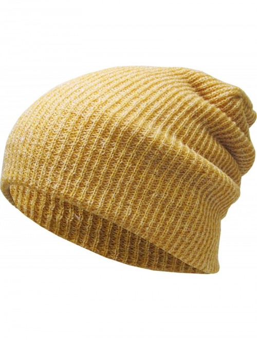 Skullies & Beanies Comfortable Soft Slouchy Beanie Collection Winter Ski Baggy Hat Unisex Various Styles - CO1897TRIOG $11.78