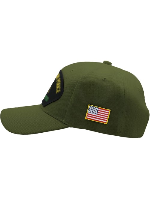 Baseball Caps 1st Infantry Division - Big Red One Hat/Ballcap Adjustable"One Size Fits Most" - Olive Green - CS18XILK58Y $35.65