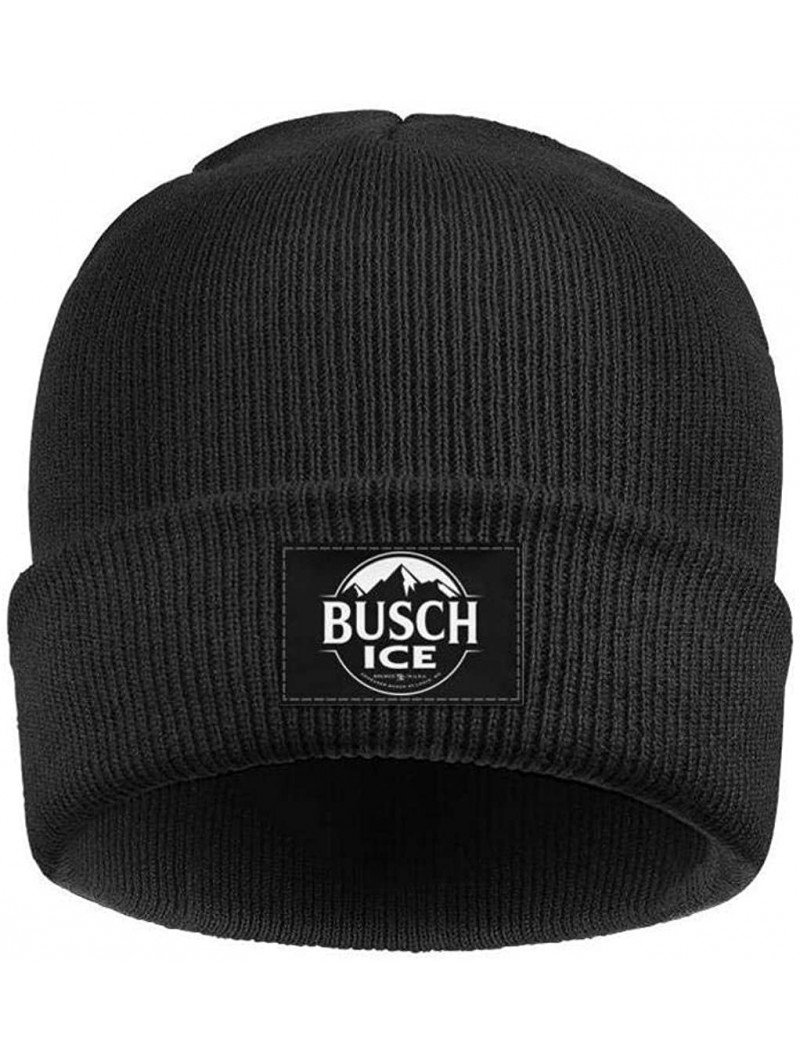 Skullies & Beanies Unisex Knit Hat Fishing-Master-Baiter-Hook- Warm Black Sport Watch Cap - Busch Light Beer - CX1929865A3 $3...