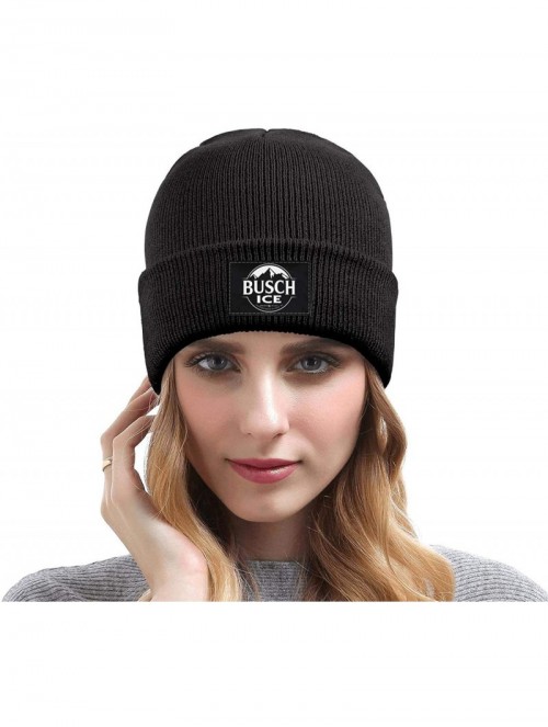 Skullies & Beanies Unisex Knit Hat Fishing-Master-Baiter-Hook- Warm Black Sport Watch Cap - Busch Light Beer - CX1929865A3 $3...