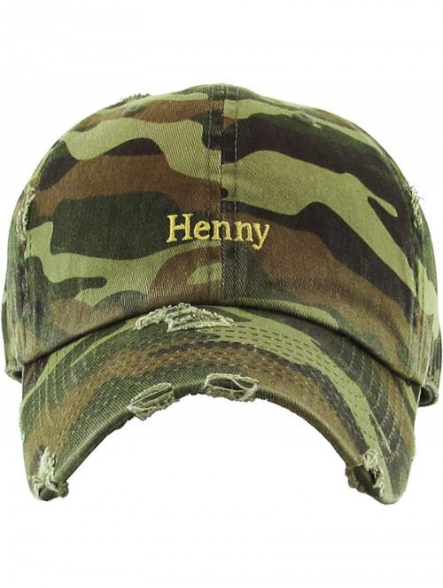 Baseball Caps Henny Leaf Fist Bottle Dad Hat Baseball Cap Polo Style Unconstructed - (9.6) Camouflage Henny Vintage - CB12O8U...