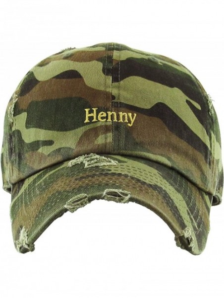 Baseball Caps Henny Leaf Fist Bottle Dad Hat Baseball Cap Polo Style Unconstructed - (9.6) Camouflage Henny Vintage - CB12O8U...