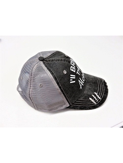 Baseball Caps Set of 4 Glitter I'll Bring The Alcohol Bail Money Bad Decisions Alibi Grey Trucker Cap - CV18GMDW98X $66.25