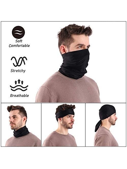 Balaclavas Bandanas for Men- Multi-Functional Seamless Face Covering Camo- Scarf- Headwear- Headband- Neck Gaiter - CJ197SNGO...