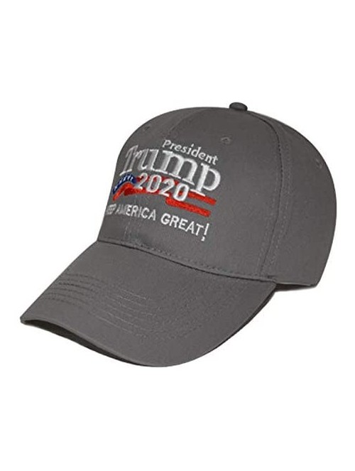 Baseball Caps Trump 2020 Hat & Flag Keep America Great Campaign Embroidered/Printed Signature USA Baseball Cap - Grey Star - ...