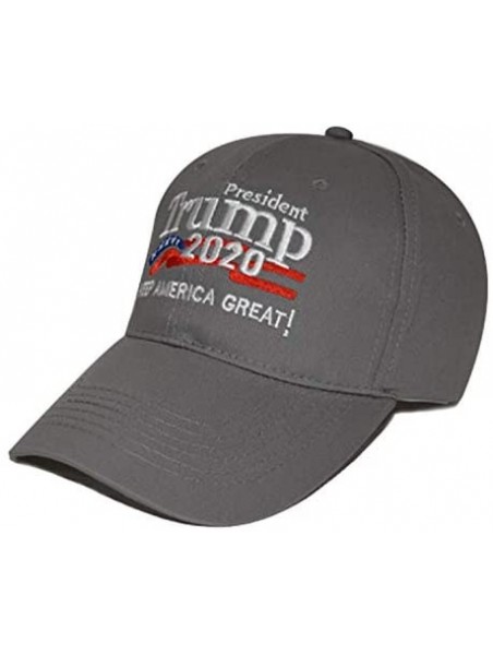 Baseball Caps Trump 2020 Hat & Flag Keep America Great Campaign Embroidered/Printed Signature USA Baseball Cap - Grey Star - ...