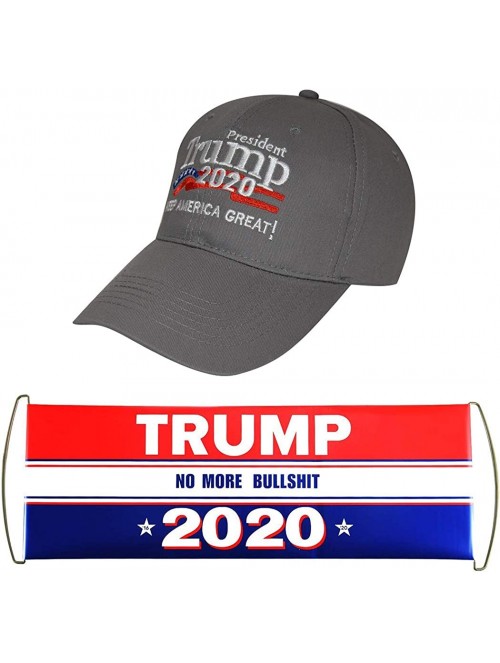 Baseball Caps Trump 2020 Hat & Flag Keep America Great Campaign Embroidered/Printed Signature USA Baseball Cap - Grey Star - ...