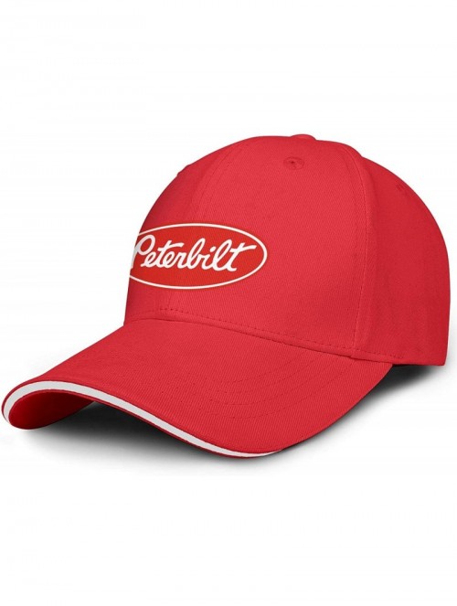 Baseball Caps Men Novel Baseball Caps Adjustable Mesh Dad Hat Strapback Cap Trucks Hats Unisex - Red-1 - C618AH0OM47 $17.63