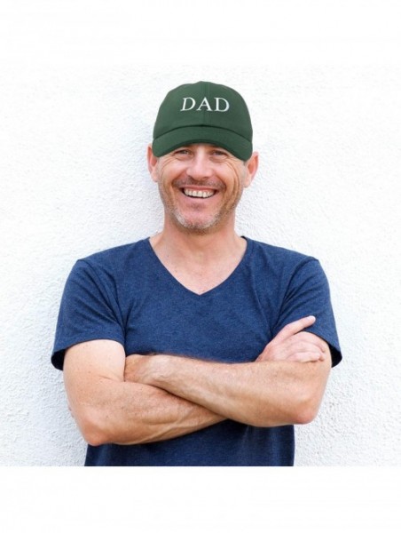 Baseball Caps Embroidered Mom and Dad Hat Washed Cotton Baseball Cap - Dad - Dark Green - C318Q3ET750 $12.17