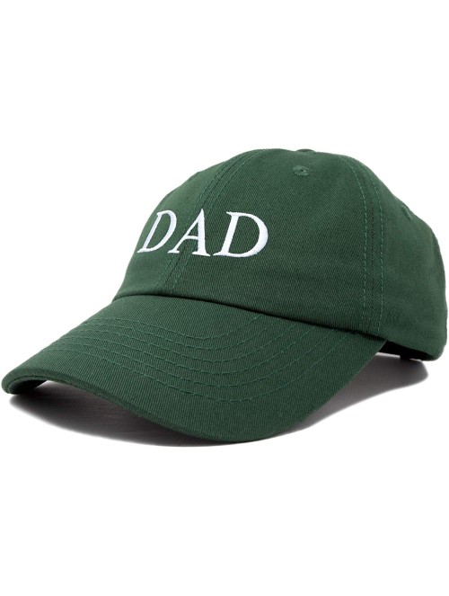 Baseball Caps Embroidered Mom and Dad Hat Washed Cotton Baseball Cap - Dad - Dark Green - C318Q3ET750 $12.17