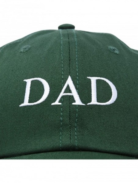 Baseball Caps Embroidered Mom and Dad Hat Washed Cotton Baseball Cap - Dad - Dark Green - C318Q3ET750 $12.17