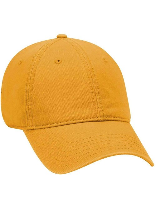 Sun Hats 6 Panel Low Profile Garment Washed Superior Cotton Twill - Gold - CV12IVB82J7 $16.99