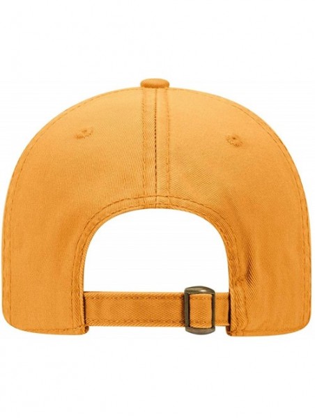 Sun Hats 6 Panel Low Profile Garment Washed Superior Cotton Twill - Gold - CV12IVB82J7 $16.99