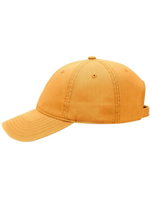 Sun Hats 6 Panel Low Profile Garment Washed Superior Cotton Twill - Gold - CV12IVB82J7 $16.99