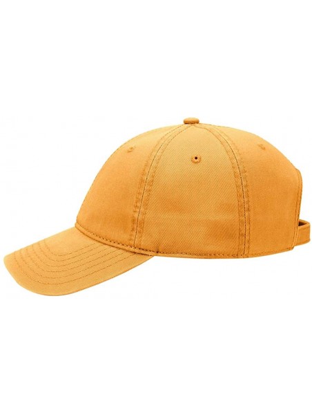 Sun Hats 6 Panel Low Profile Garment Washed Superior Cotton Twill - Gold - CV12IVB82J7 $16.99