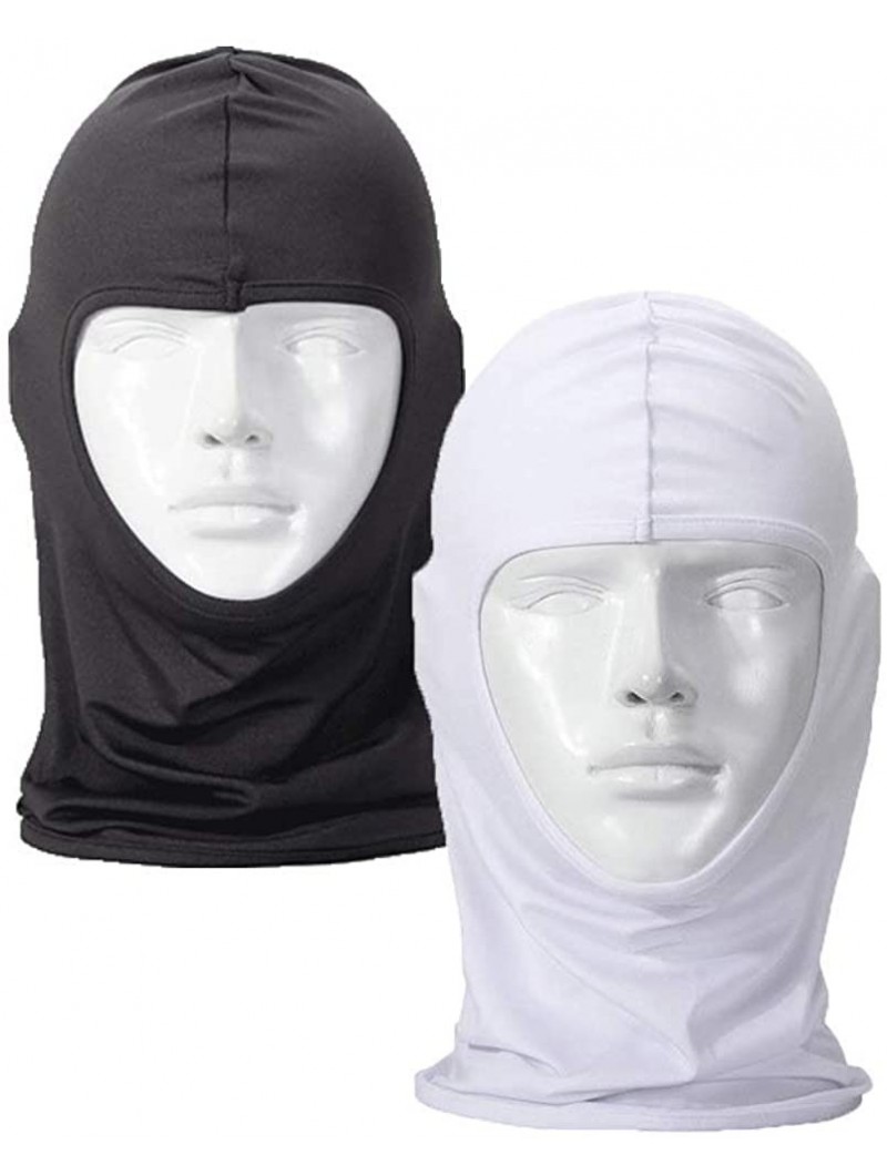 Balaclavas Balaclava Face Mask Windproof Ski Mask Face Cover for Cold Weather - White+dark Grey - CA192SHNN4K $19.12