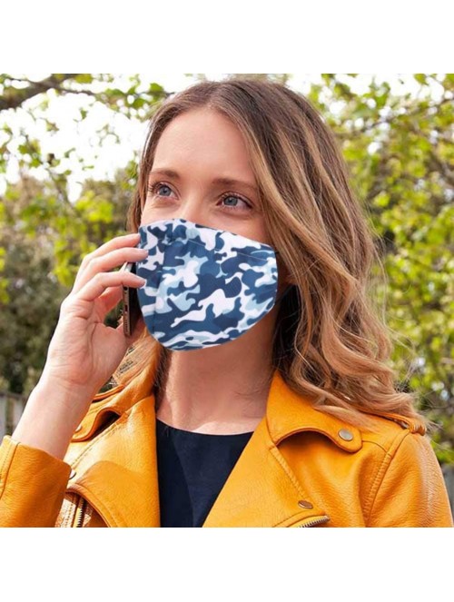 Balaclavas Reusable Washable Sports Dust Cover Bandana - A_1 Pack_camo Blue - CO199XIYAW7 $16.93