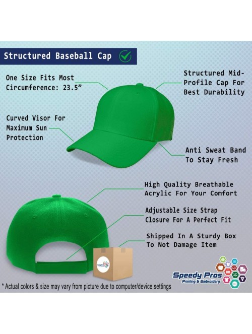 Baseball Caps Custom Baseball Cap Firefighter Truck Hook and Ladder Embroidery Strap Closure - Kelly Green - C018SDYT3AH $25.52