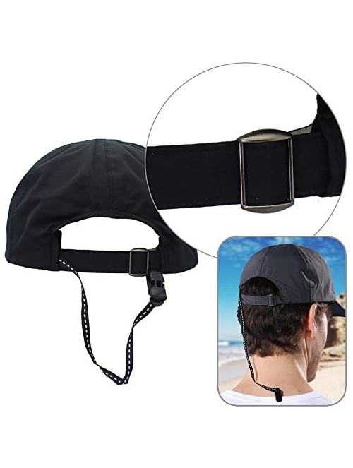 Baseball Caps Gracelife Waterproof Baseball Quick Drying Collapsible - Black - CJ18GDMOL4A $19.45