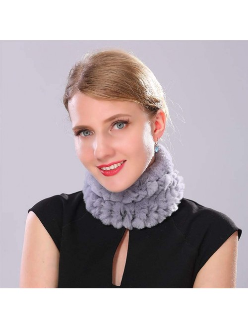 Skullies & Beanies Rabbit Fur Headband Elastic Winter Neck Warmer Fur Ring Cowl Scarf for Women Girls - 2 - CL18LZ0920O $21.85